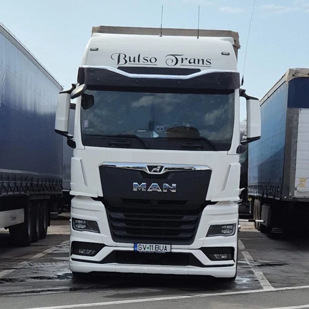 camion din flota Bulso pregătit de transport